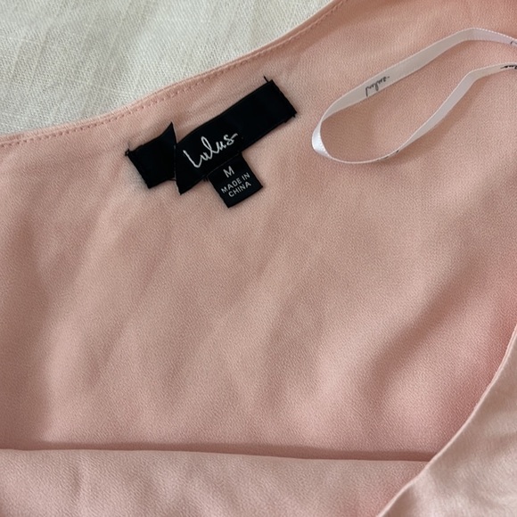 Blush Pink Satin One-Shoulder Maxi Dress - Picture 10 of 12